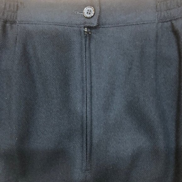 Sag Harbor 100% Pure New Wool Straight Pencil Black Skirt Size 12 - Picture 7 of 7